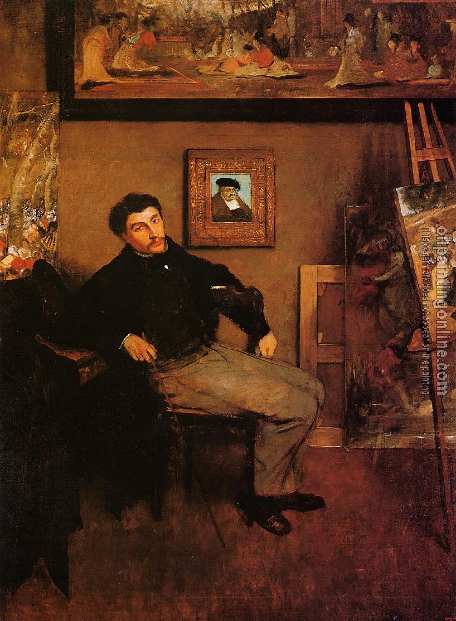 Degas, Edgar - Portrait of James Tissot